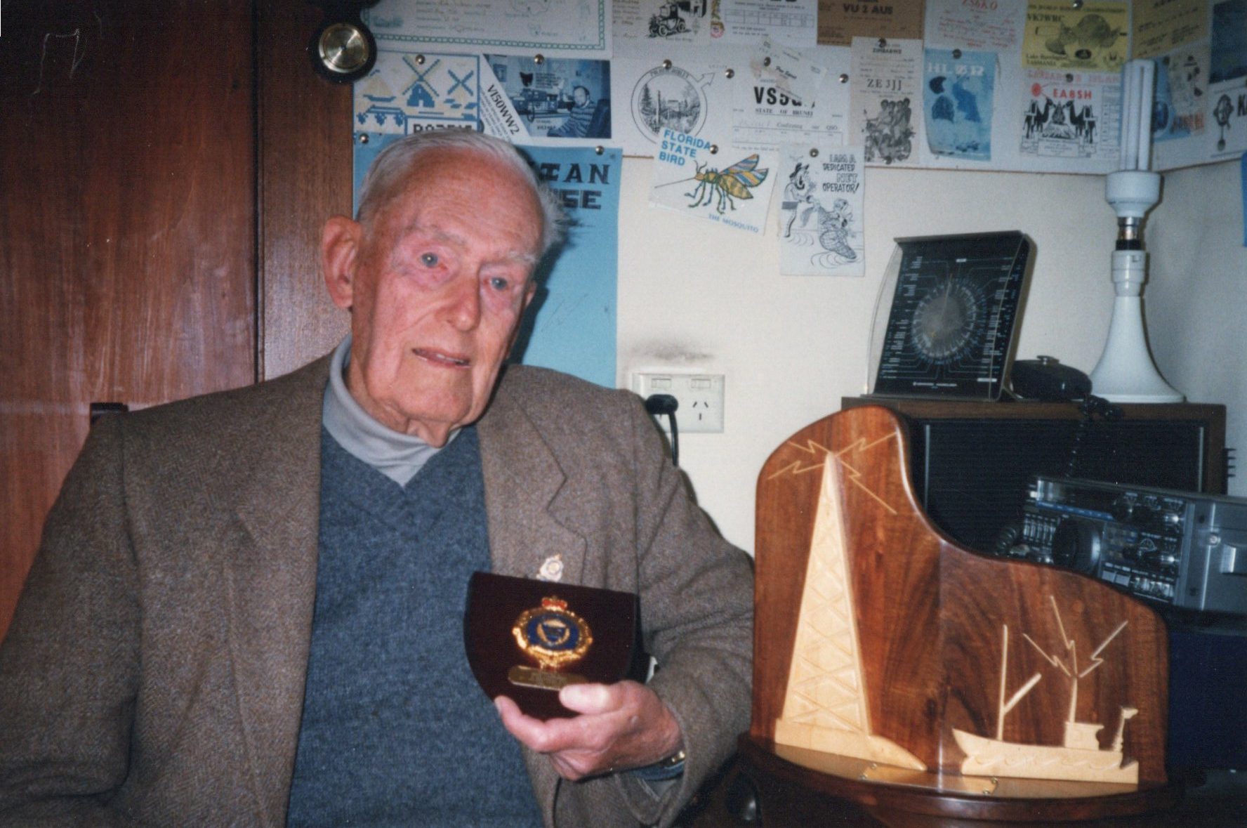 1. Bob Jackson with plaque