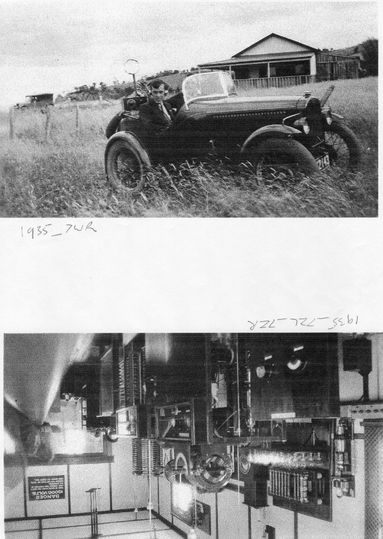 1935 7ZL 7ZR 1935 7WR in car
