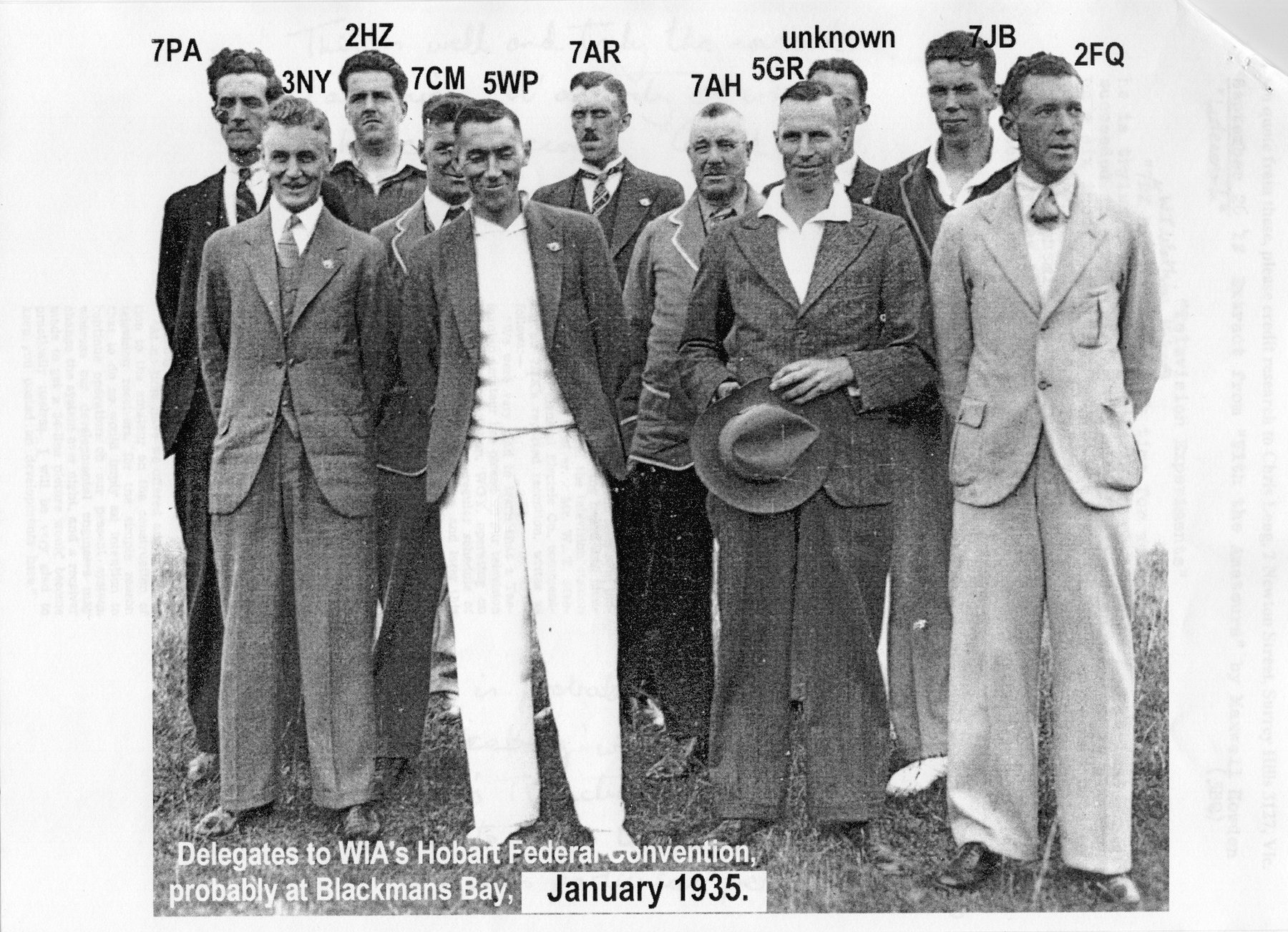 1935 Delegates to WIA Fed Convention