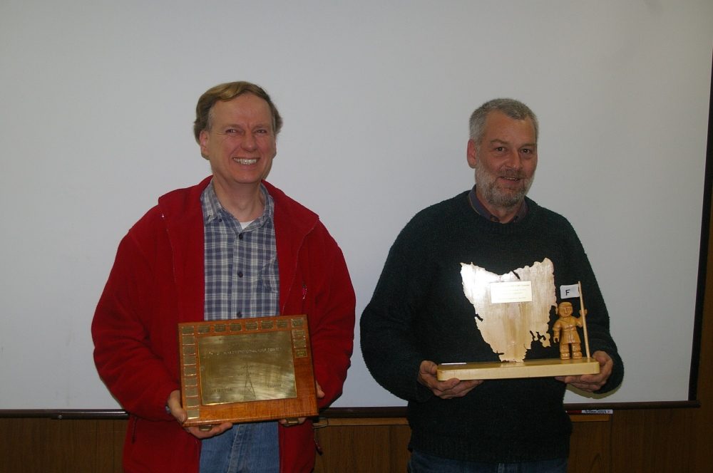 Athol Johnson Trophy Winners VK7XOR&VK7FACC