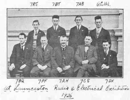 FWM (7AH) at Launceston amateur radio exhibition 1926