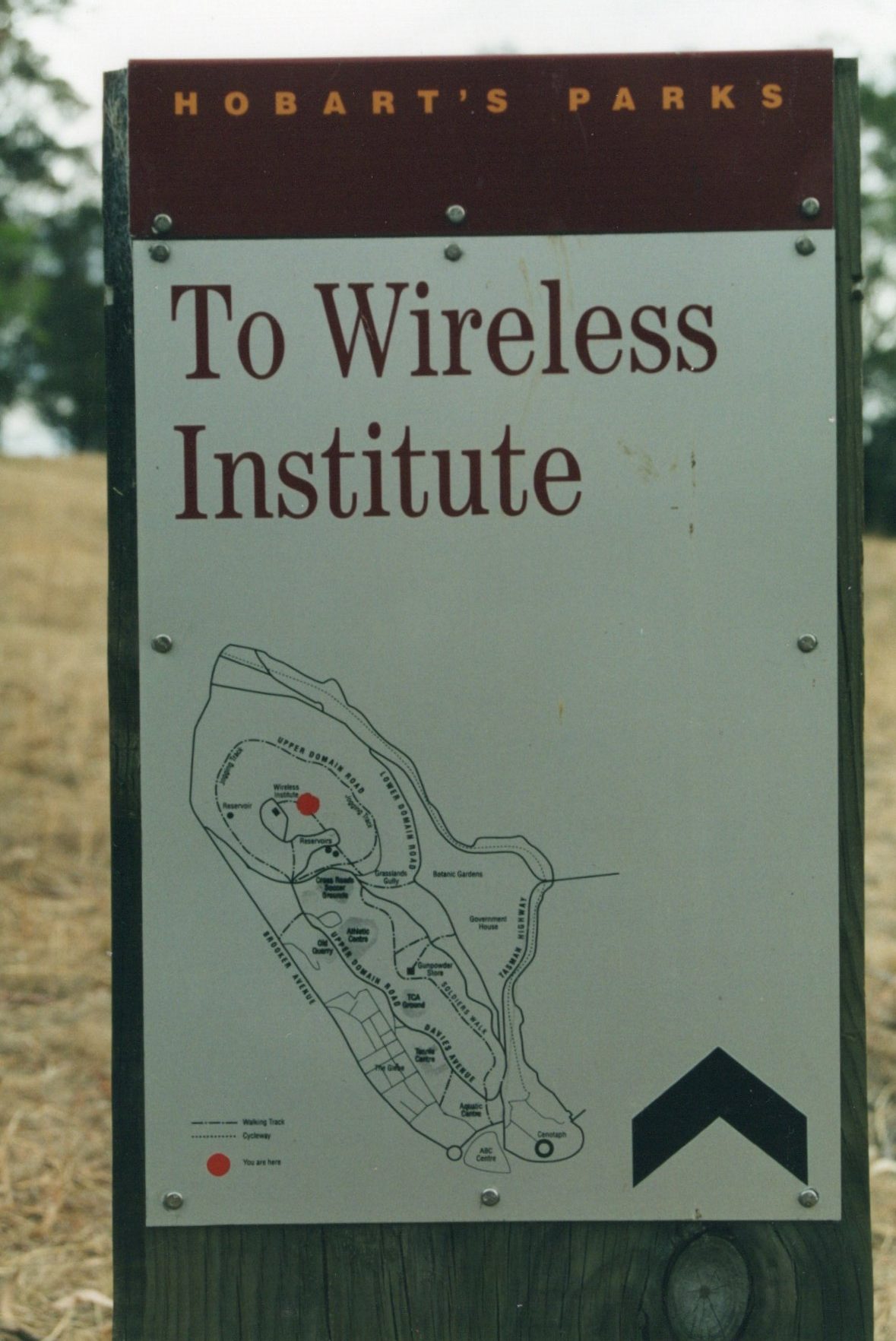 Hobart Park sign 2