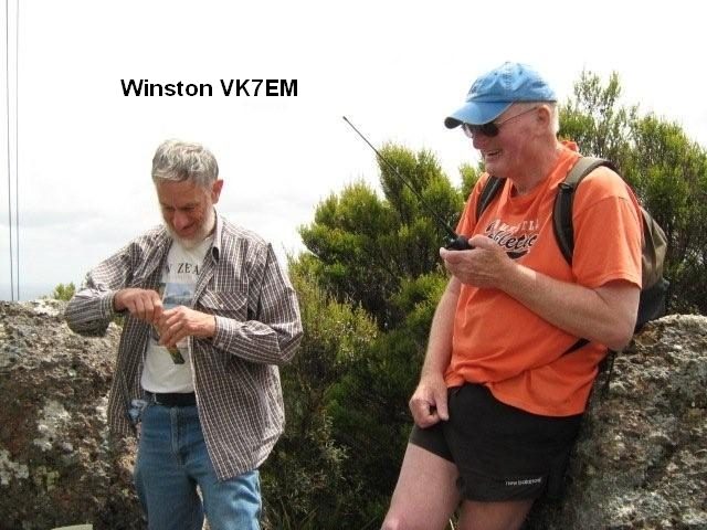 Mt Duncan VK7EM and another talking on radio ed