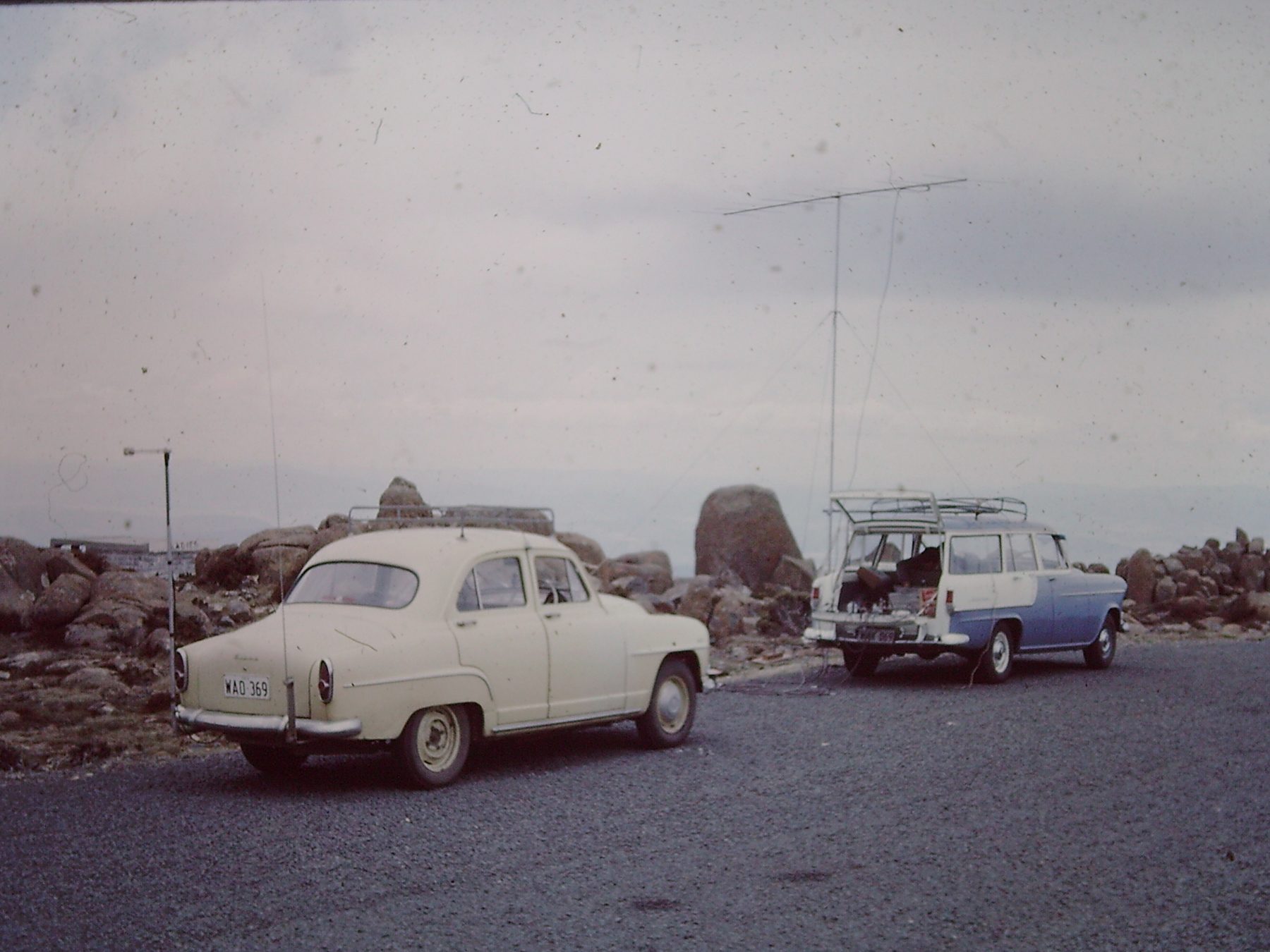 VK7ZAV and VK7ZAO Mt Wellington early 60s